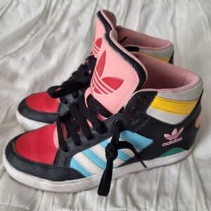 Adidas Hard Court High J 'Black Grey Light Aqua' sneakers